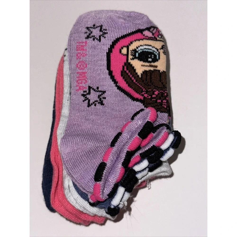 LOL Surprise Girl's Small Shoe Size 6-10 1/2 No Show Socks 5 Pair NEW NWT